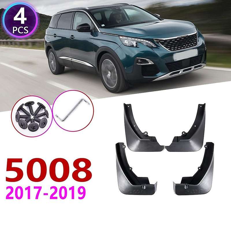 4 PCS Front Rear Car Mudflap for 5008 2017 2018 2019 Mud Guard Flap Splash Flaps Mudguards Accessori
