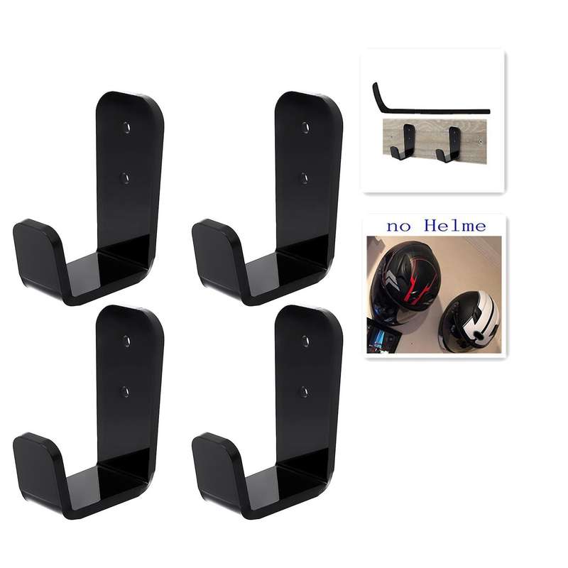4 PCS Hockey Stick Display Holder Wall Mount, Golf Club Display Rack, Hockey Stick ,for Horizontal H