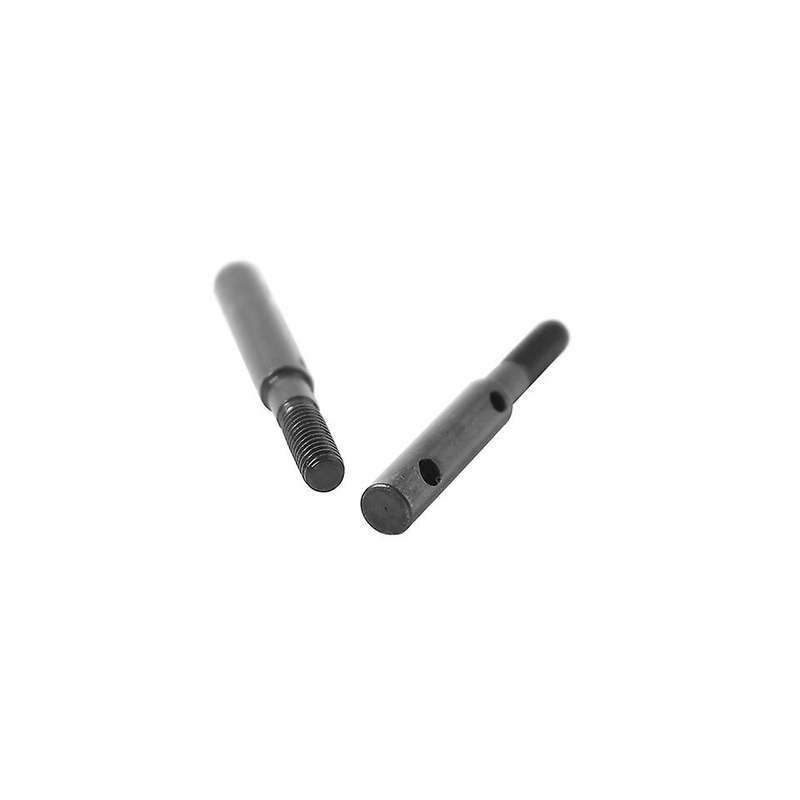 4 Pcs Hard Steel Front Rear Portal Stub Axle Drive Shaft for Axial Capra Currie F9 Axle SCX10 III AR