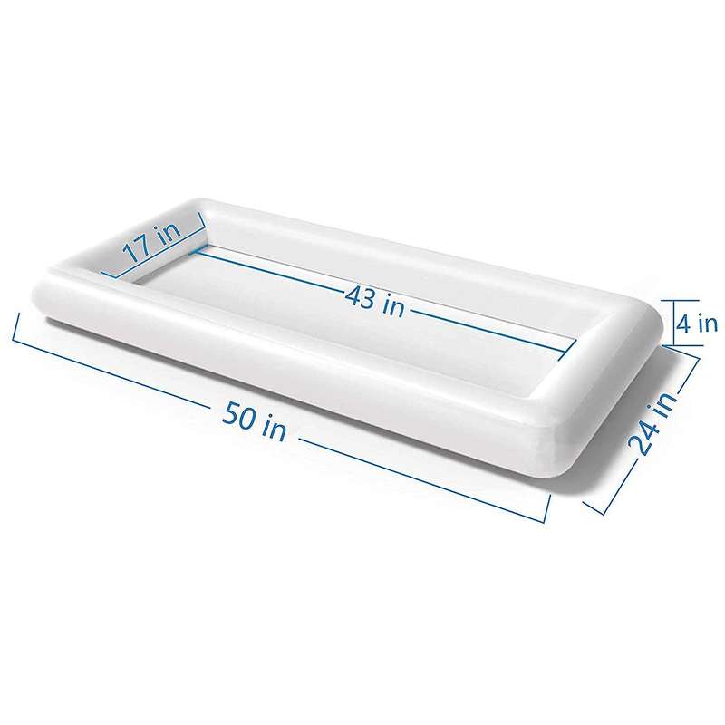 4 PCS Inflatable Cooling Trays,Coolers and Oil Drain Plugs for Food Containers,Barbecue Picnic Pool