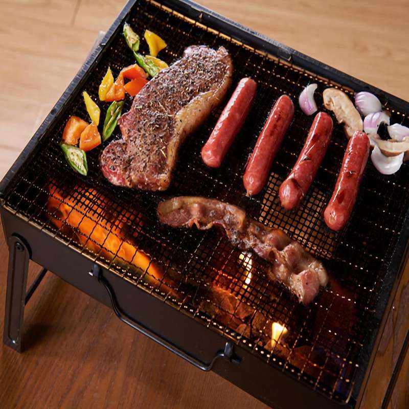 4 Pcs Non Stick Bbq Grill Mesh Reusable Ptfe Grilling Net Barbecue Mat for Grilling,cooking,baking,b