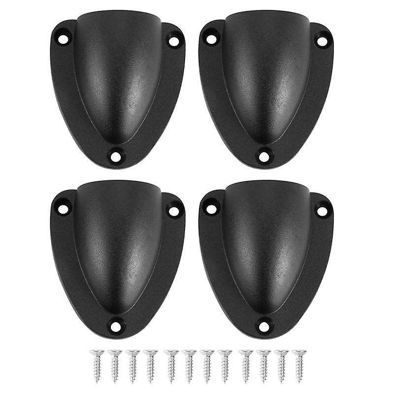 4 Pcs Nylon 2.5inch Marine Wire Cable Vent Cover, Clamshell Vent for Boat, Edge Thickness 1/8inch,w