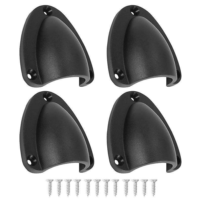 4 Pcs Nylon 2.5inch Marine Wire Cable Vent Cover, Clamshell Vent for Boat, Edge Thickness 1/8inch,w