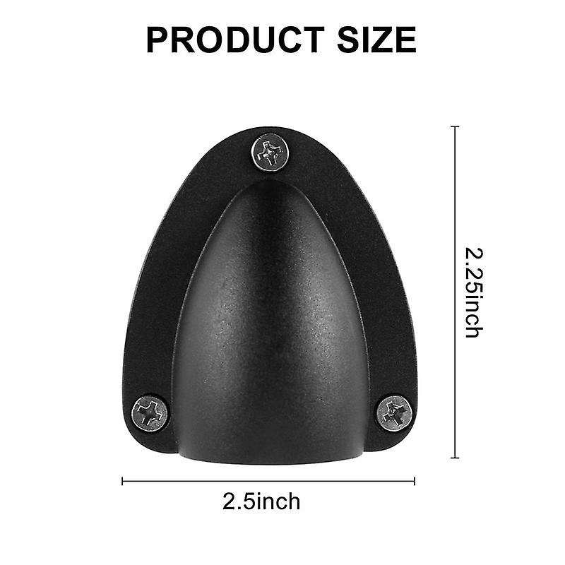 4 Pcs Nylon 2.5inch Marine Wire Cable Vent Cover, Clamshell Vent for Boat, Edge Thickness 1/8inch,w