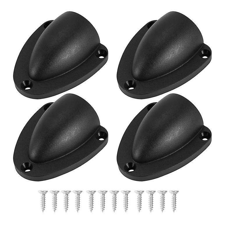 4 Pcs Nylon 2.5inch Marine Wire Cable Vent Cover, Clamshell Vent for Boat, Edge Thickness 1/8inch,w
