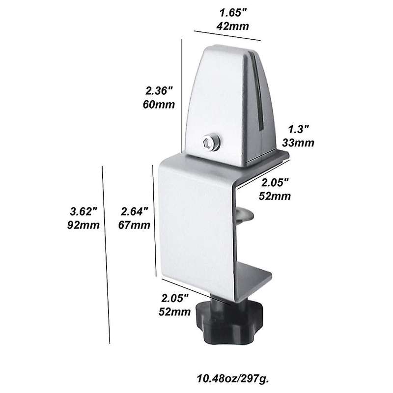 4 Pcs Office Desk Divider Clamp Privacy Screen Holder Bracket Screen Baffle Clamp Partition for Tabl