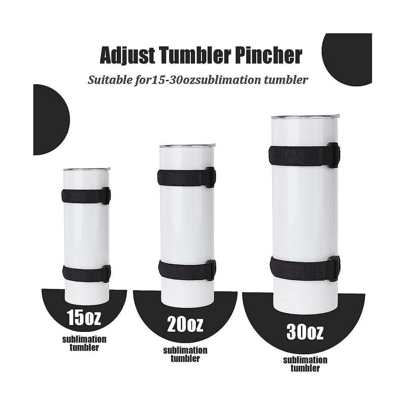 4 PCS Pinch Perfect Tumbler Clamp for 15Oz to 30Oz Tumbler Pincher Tool Sublimation Sublimation Acce