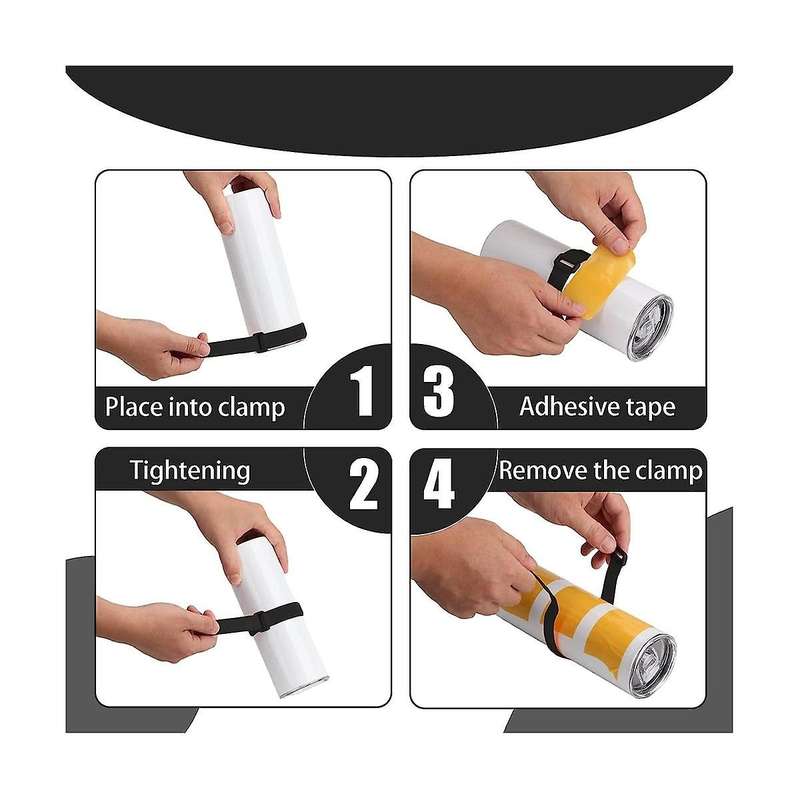 4 PCS Pinch Perfect Tumbler Clamp for 15Oz to 30Oz Tumbler Pincher Tool Sublimation Sublimation Acce