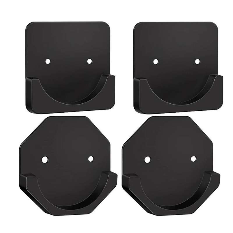 4 Pcs Shower Curtain Rod Mounting Bracket Bonding Shower Rod Mounting Retainer for Household Wall Ba