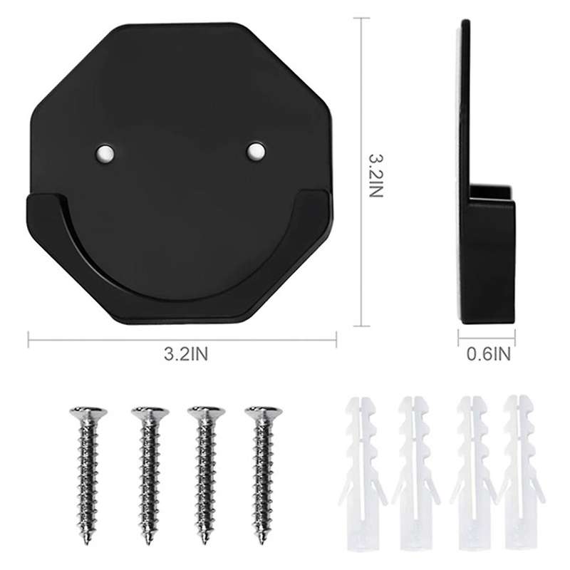 4 Pcs Shower Curtain Rod Mounting Bracket Bonding Shower Rod Mounting Retainer for Household Wall Ba