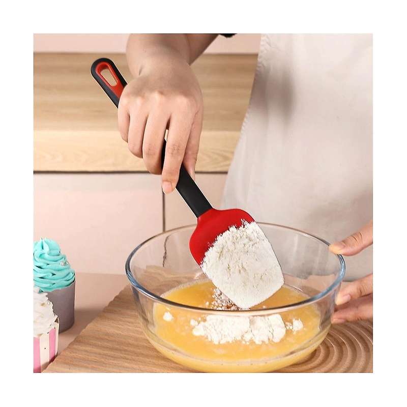 4 Pcs Silicone Spatulas for Cooking High Heat Resistant Scraper Commercial Baking Spatula for Kitche