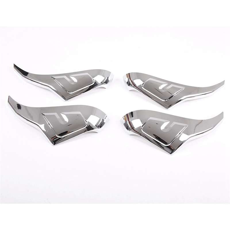 4 Pcs Silver Tail Light Cover Decorative Cover Protective Cover for 07-21 Decoration Accessories