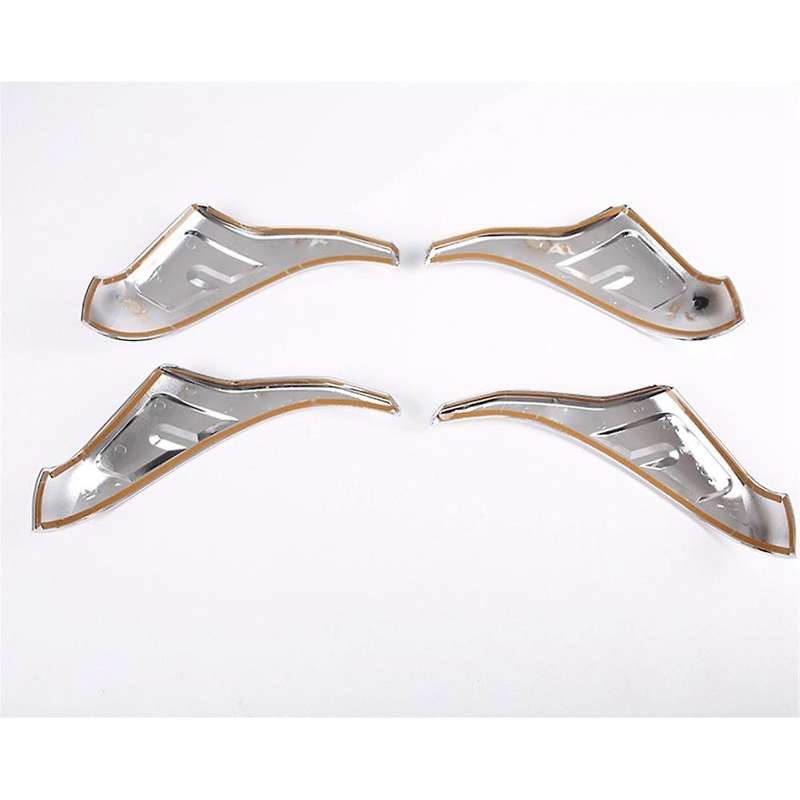 4 Pcs Silver Tail Light Cover Decorative Cover Protective Cover for 07-21 Decoration Accessories