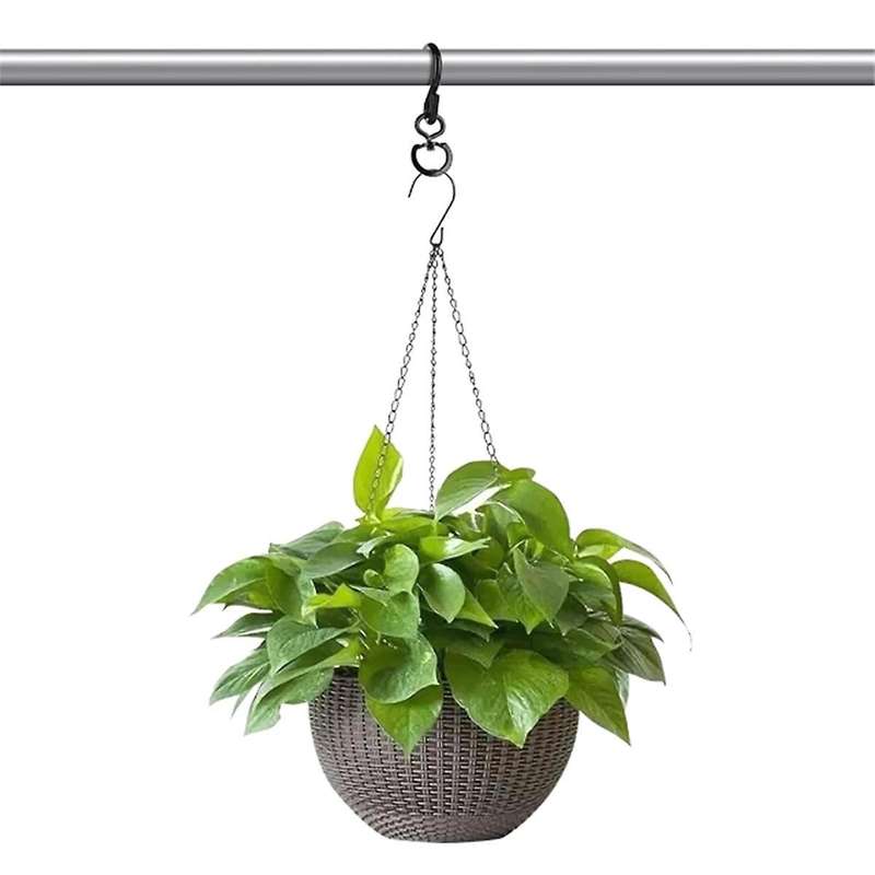 4 Pcs Swivel Plant Hanger Pots Hooks Heavy Duty Hanging Plant Hook 360 Degrees Swivel Metal Hooks fo