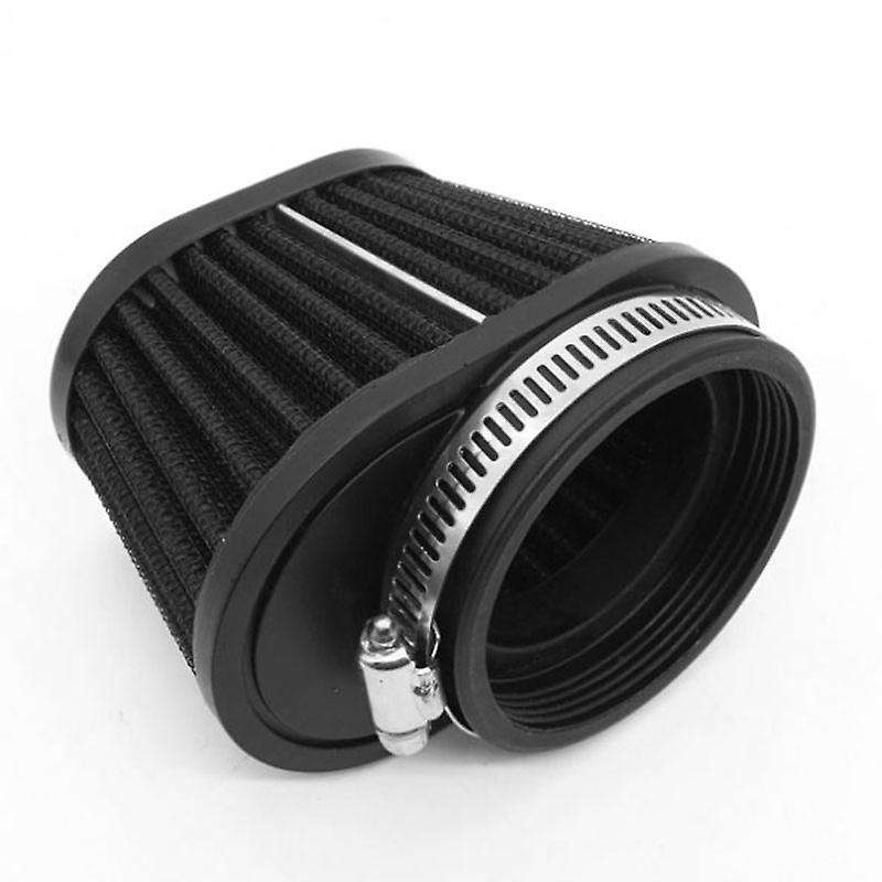 4 Pcs Universal Round Tapered Car Motorcycle Air Filter 51mm 2 inch Intake Filter-Black