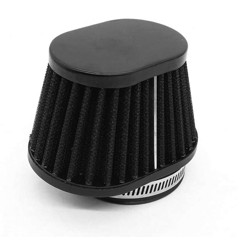 4 Pcs Universal Round Tapered Car Motorcycle Air Filter 51mm 2 inch Intake Filter-Black