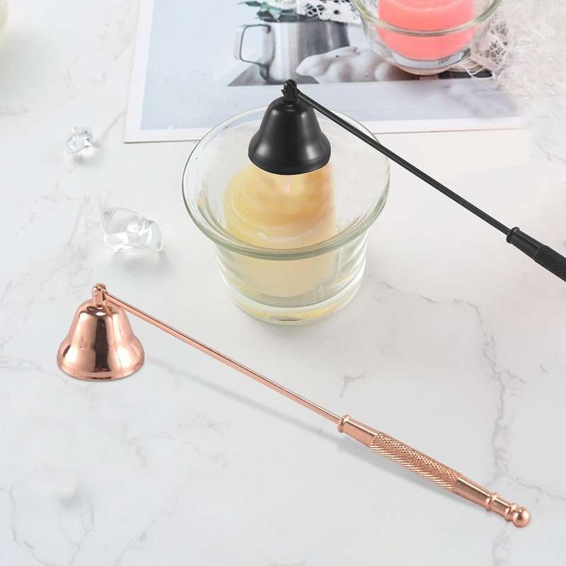 4 Pcs Vintage Metal Shape Candle Snuffer Long Handle Banquet Candle Extinguisher Candle Wedding Hom