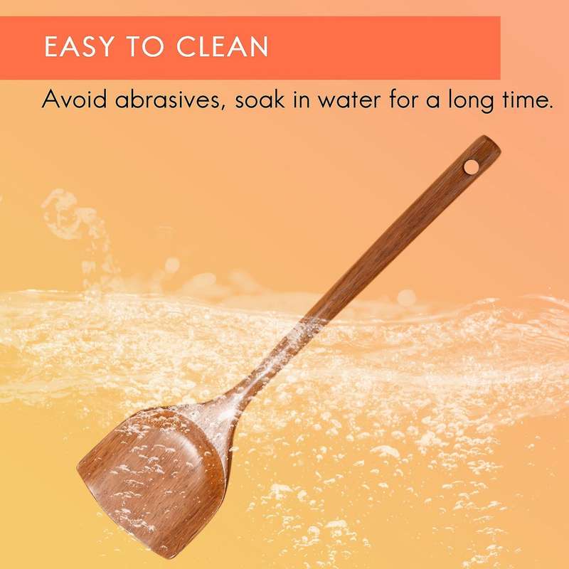 4 Pcs Wooden Kitchen Set Natural Kitchen Utensils Wooden Cookware Including Spoon Shovel Kit Kitche
