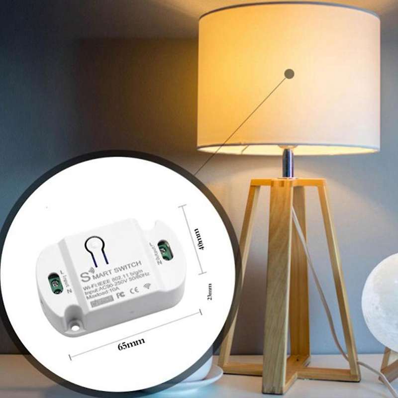 4 Pcs Wifi Smart Switch Smart Home Automation Compatible with Tuya Alexa Home 10a Wifi Switch