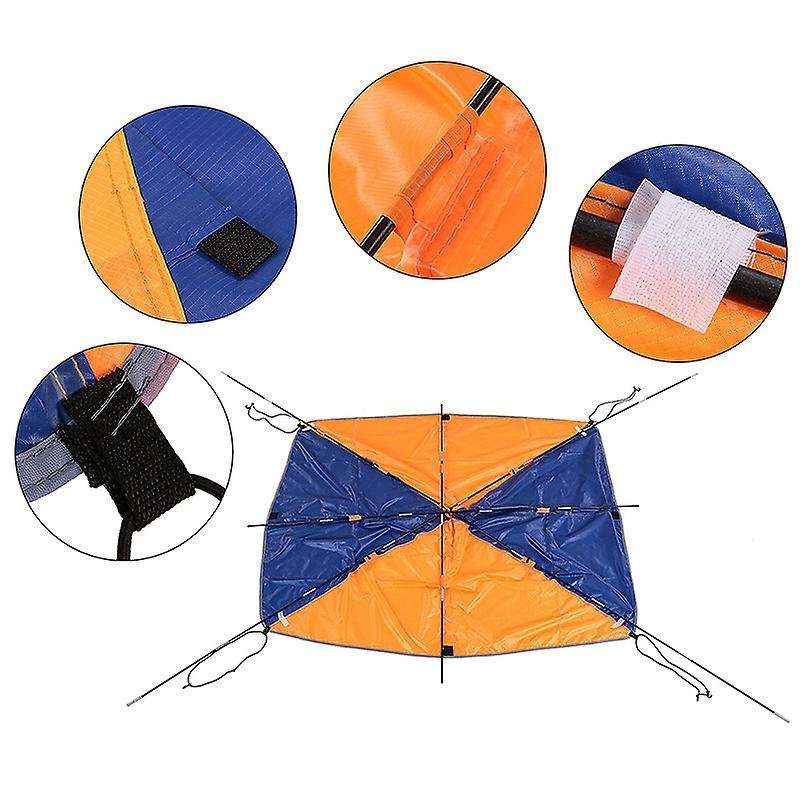 4 Person Inflatable Boat Sun Canopy Kayak Awning Top Cover Tent Fishing Boat Rain Sun Shade Shelter