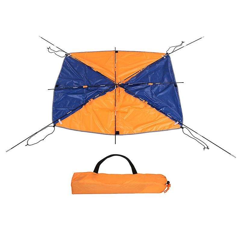 4 Person Inflatable Boat Sun Canopy Kayak Awning Top Cover Tent Fishing Boat Rain Sun Shade Shelter