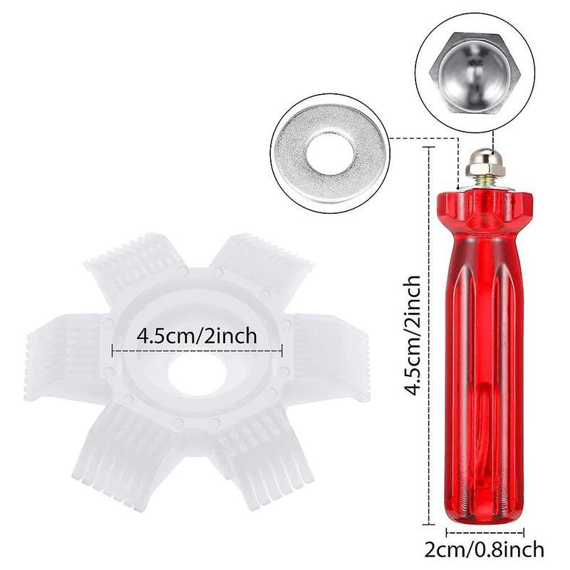 4 Pieces Air Conditioner Condenser Fin Cleaning Brush Ac Fin Comb Stainless Steel Refrigerator Fin