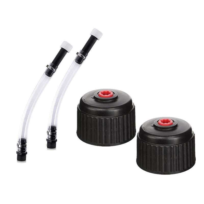 4 Pieces Fuel Filler Jug Hose Racing Fuels Replacement Cap LC2 Fuel Jug Hose Gas Can Cap for 5 Gallo