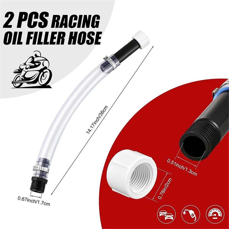 4 Pieces Fuel Filler Jug Hose Racing Fuels Replacement Cap LC2 Fuel Jug Hose Gas Can Cap for 5 Gallo