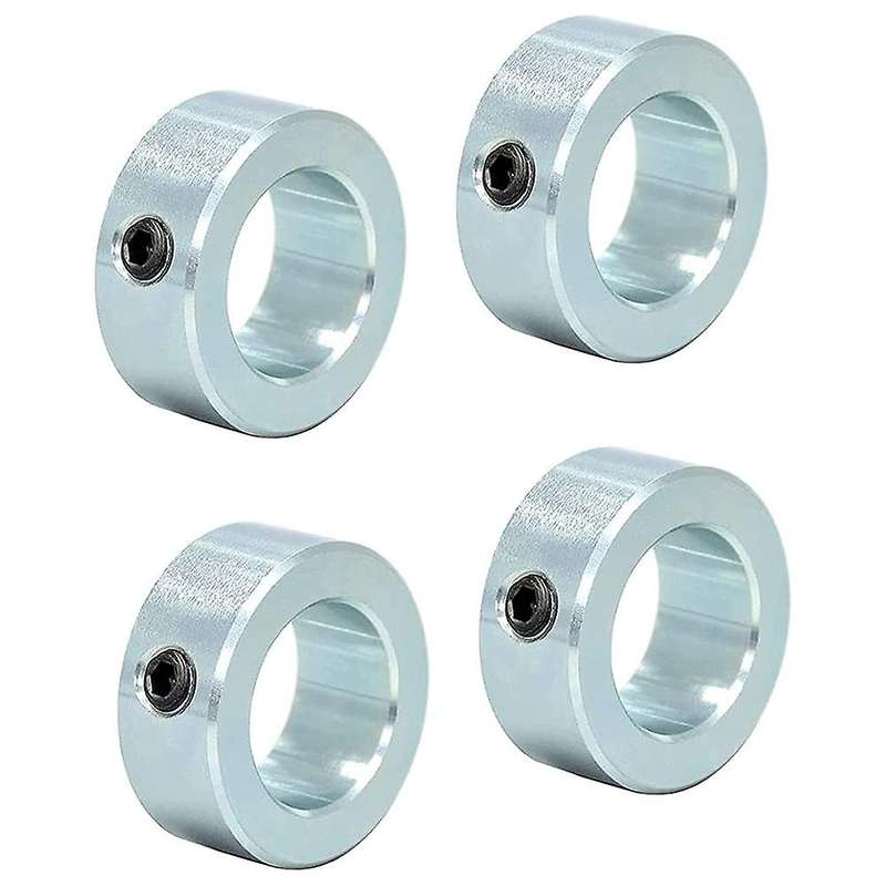 4 Pieces Drill Depth Stop, Depth Stop, Adjusting Rings for 20mm Axle / Shaft Galvanized, Shaft Locks