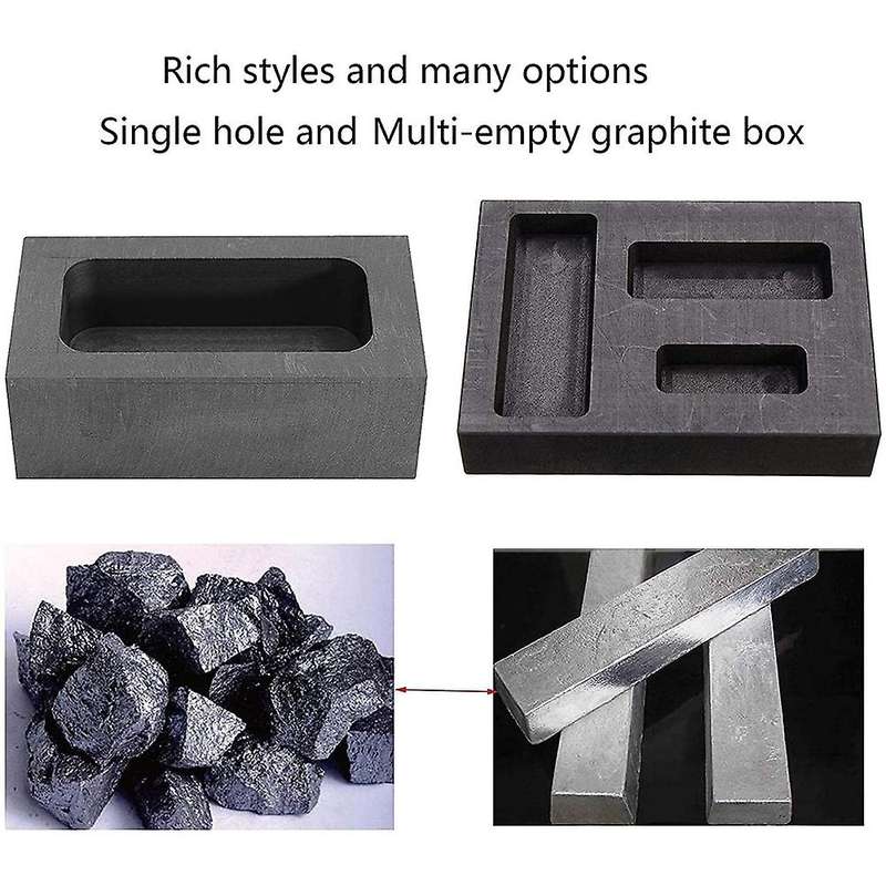 4 Pieces Graphite Embedded Mold Stirring Rod Set 5 in 1 Graphite Casting Mold Coin Combination Metal