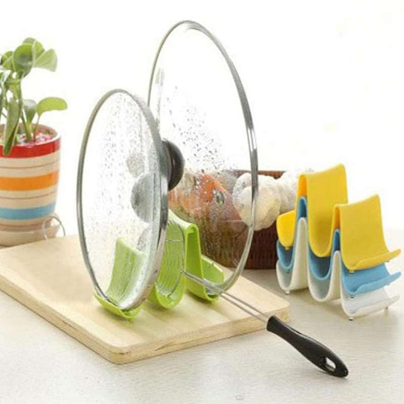 4 Pieces Of Pot Lid Holder Pot Lid Holder Pot Lid Storage Rack Suitable for Home Kitchen