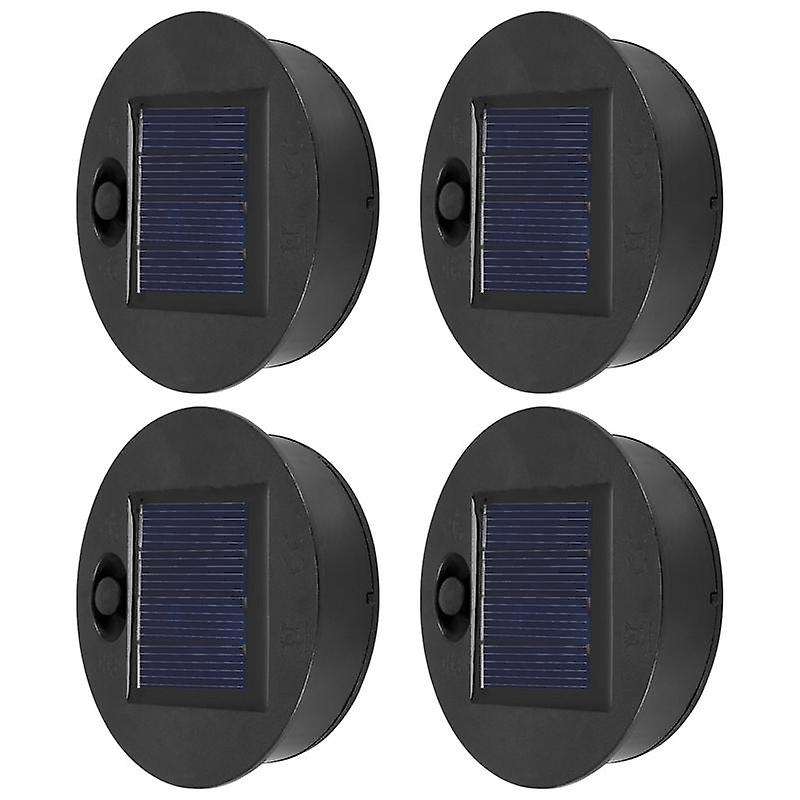 4 Pieces Replacement Solar Light Tops Outdoor Hanging Lantern Light Solar Light Parts Round Solar Li