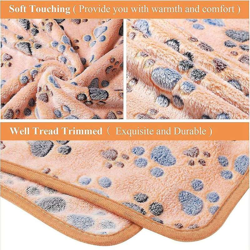 4 Pieces Puppy Blanket for Pet Cushion Small Medium and Large Dog Cat Bed Warm Soft Sleep Mat, Pet D
