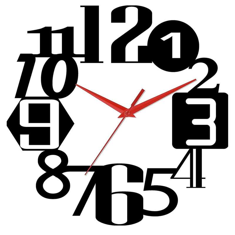 4 Pieces Quartz DIY Wall Clock Movement Mechanism Battery Operated Clock Motor Kit with 6 Sets of Ha