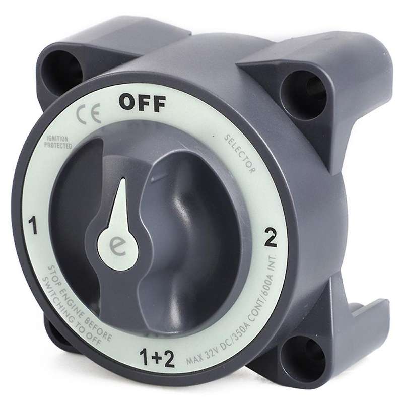 4 Position 32V 350 Amp E-Series Waterproof Protected Marine Boat Dual Battery Isolator Switches for