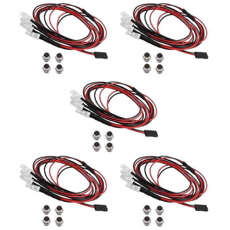 4 RC LED Light Kit for 1/10 RC Car Truck Crawler RC Model Drift Car Headlight Taillight , 5mm,Blue
