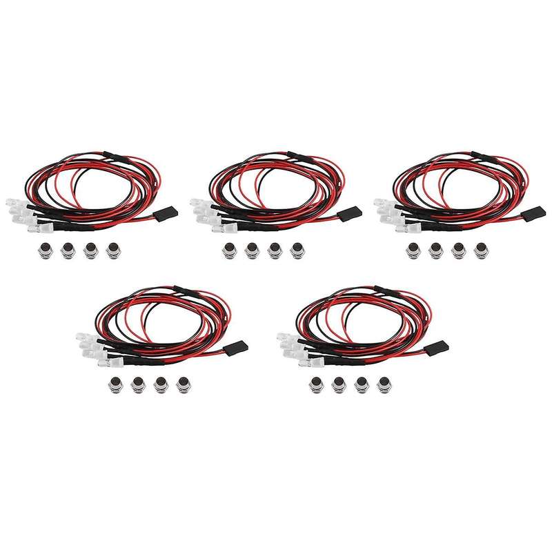 4 RC LED Light Kit for 1/10 RC Car Truck Crawler RC Model Drift Car Headlight Taillight , 5mm,Blue