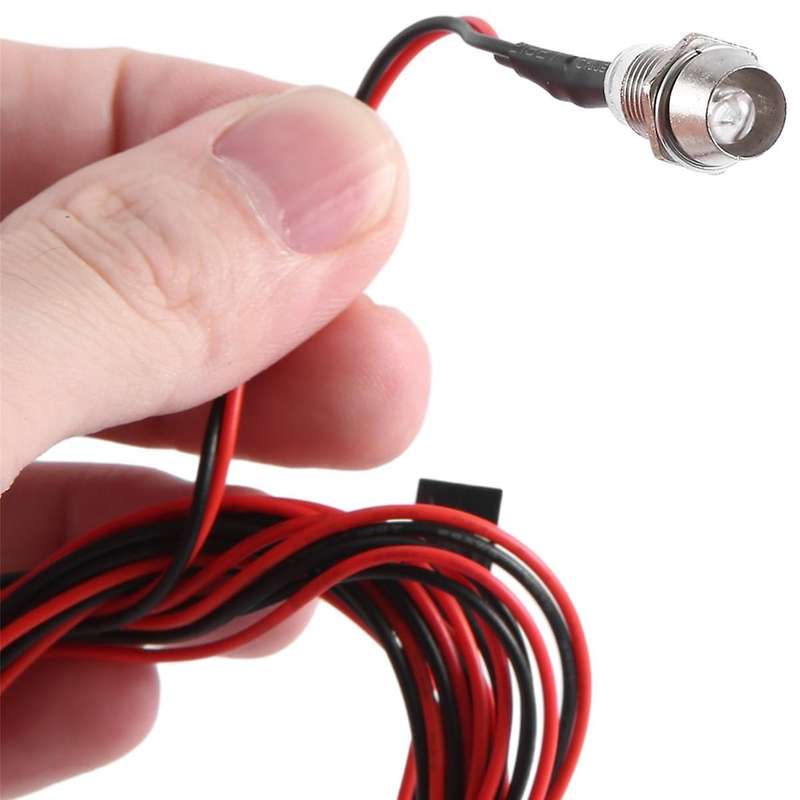 4 RC LED Light Kit for 1/10 RC Car Truck Crawler RC Model Drift Car Headlight Taillight , 5mm,Red