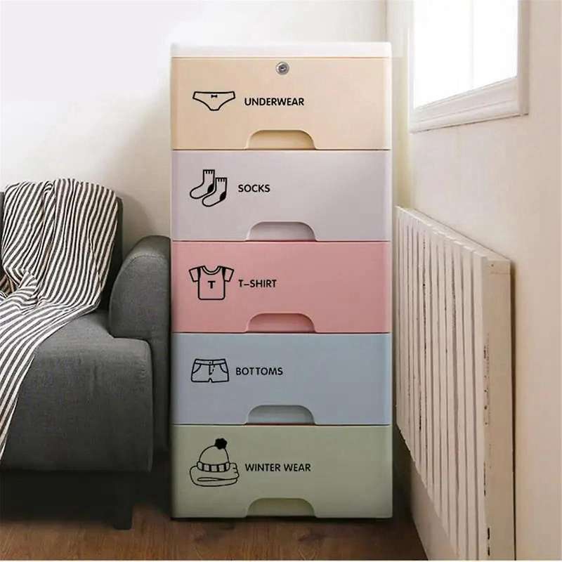 4 Set of Clothes Stickers Home Decor Wardrobe Sticker Decal Bedroom Art Sticker,Each Set Has 7 Piece