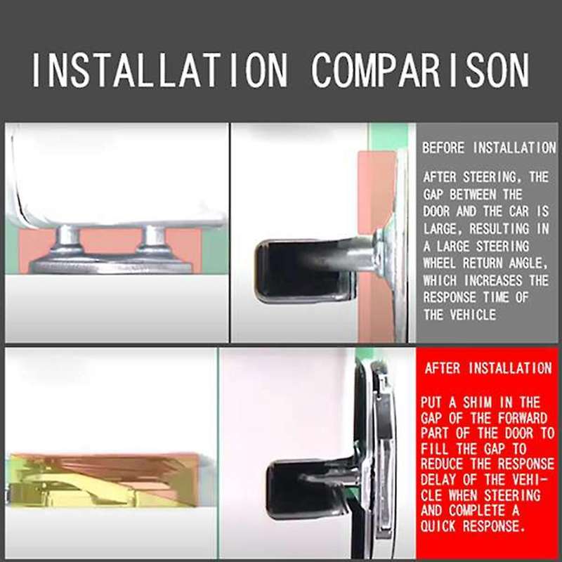 4 Sets Door Stabilizer Door Lock Protector Latches Stopper Covers for Accord Odyssey