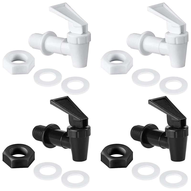 4 Sets Replacement Cooler Faucet Water Bottle Jug, Dispenser Tap Spigot Spout Water Beverage Lever P
