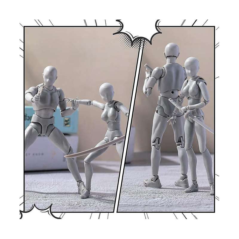4 Sets Drawing Body Artists Pvc Figure Model Drawing Models Drawing Mannequin Figure