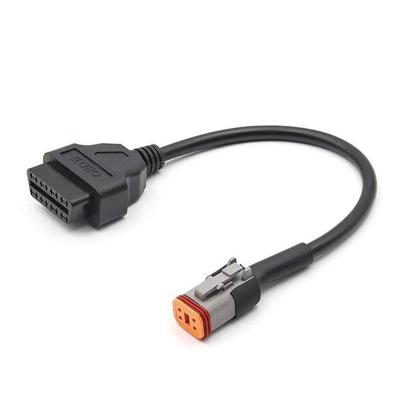 4 to 16 Pin OBD Adaptors Motorcycle Diagnostic Cable OBD2 Extension Connector for Softail Touring St