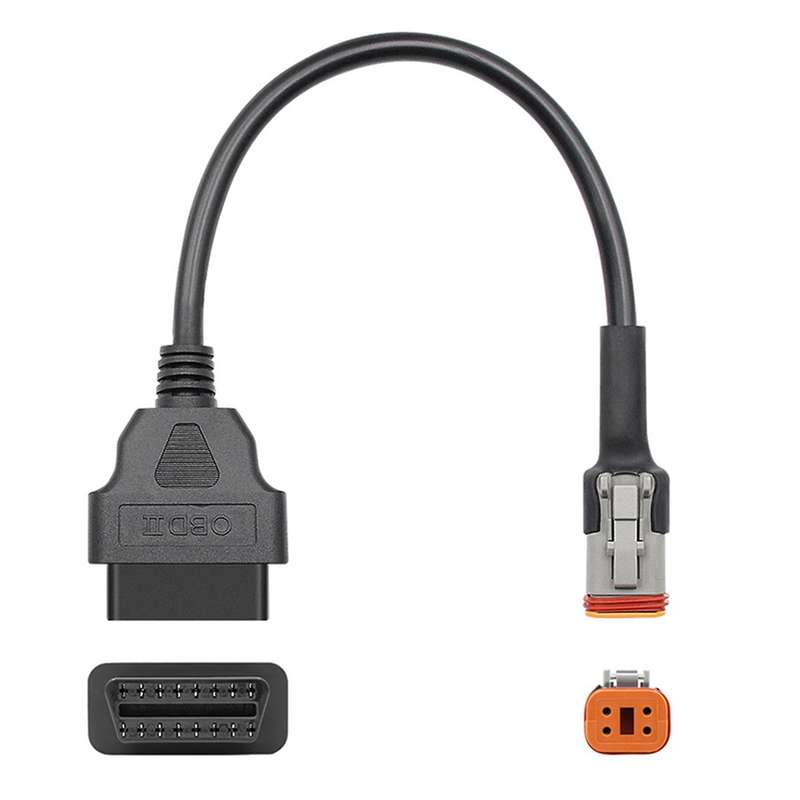 4 to 16 Pin OBD Adaptors Motorcycle Diagnostic Cable OBD2 Extension Connector for Softail Touring St