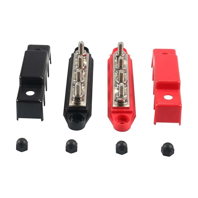 4 Way Busbar M8 High-Current Terminal Stud Multi-Function RV Conversion Accessories Car Accessories