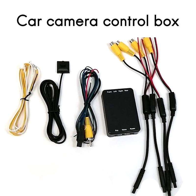 4 Way Cameras Switch System 360 View Car Camera Control Box for Rear Front Camera Rear View Backup C