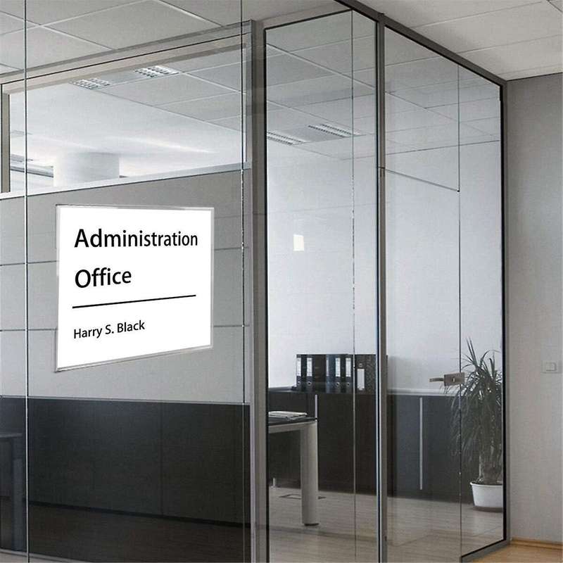 4 X 6 Inch Acrylic Sign Holder Wall Mount,Clear Wall Frame with Double Sided Adhesive Tape for Offi