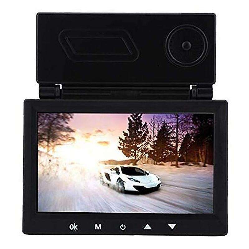 4.3 Inch 1080P HD Automatic Vehicle Recorder Dash Cam Dashcam Dual Lens Rear View Camera 170 Degree