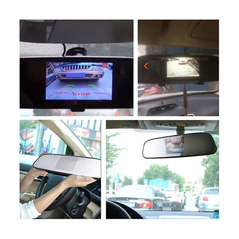 4.3-inch Rearview Mirror Display Car Hd Lcd Screen Dvd Display Reversing Camera Car Accessories