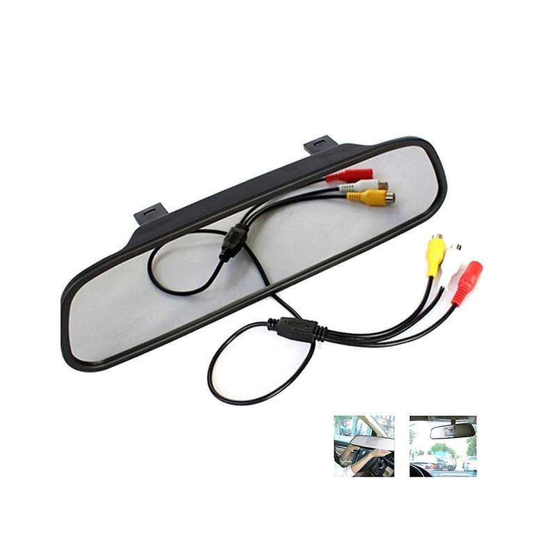 4.3-inch Rearview Mirror Display Car Hd Lcd Screen Dvd Display Reversing Camera Car Accessories